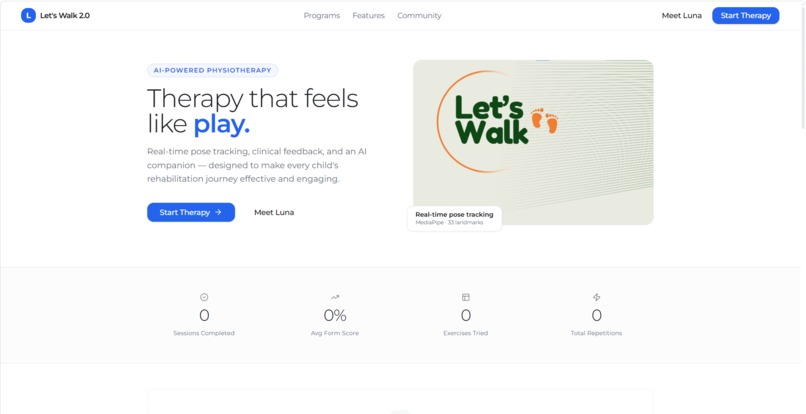 Lets Walk Application – screenshot 1