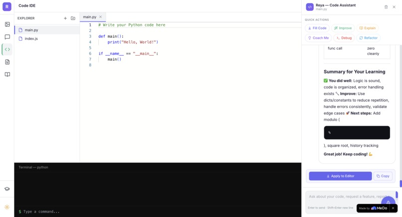 Reya AI Tutor – screenshot 3