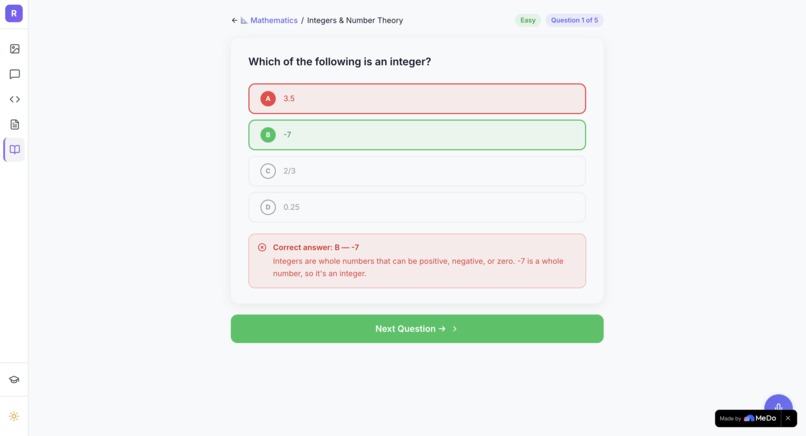 Reya AI Tutor – screenshot 4
