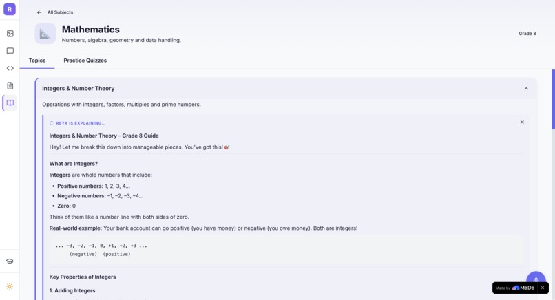 Reya AI Tutor – screenshot 5