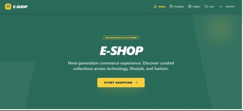 e-shop – screenshot 1