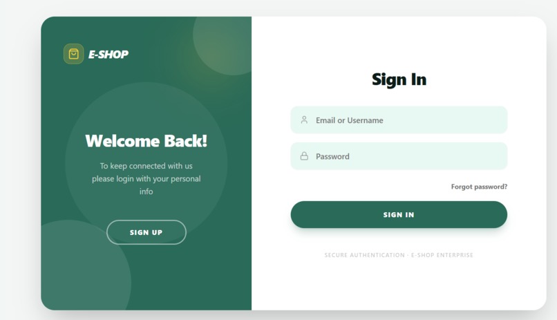 e-shop – screenshot 3