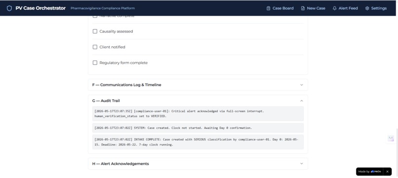 PV Case Orchestrator – screenshot 2
