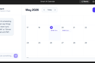 Smart Calendar App