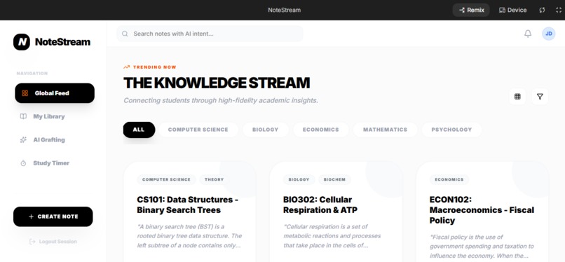 NoteStrean – screenshot 1
