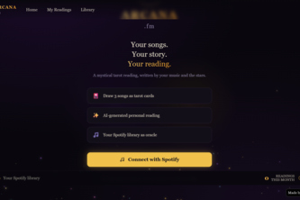 Arcana.fm - Interactive Music Divination App