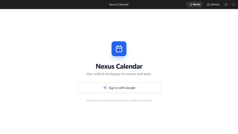 Nexus Calendar – screenshot 1