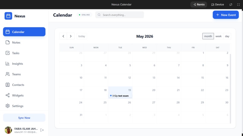 Nexus Calendar – screenshot 2