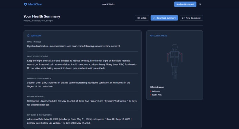 MediClear: Health Document Interpreter – screenshot 3