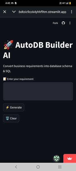 Autodb builder  – screenshot 1
