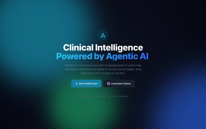 MedGraph AI: Agentic Health Navigator – screenshot 1