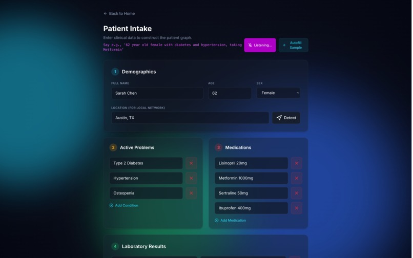 MedGraph AI: Agentic Health Navigator – screenshot 2