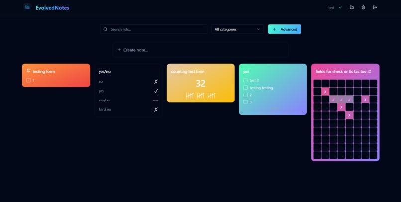 EvolvedNotes – screenshot 3