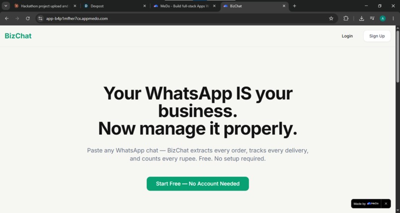 BizChat  – screenshot 2