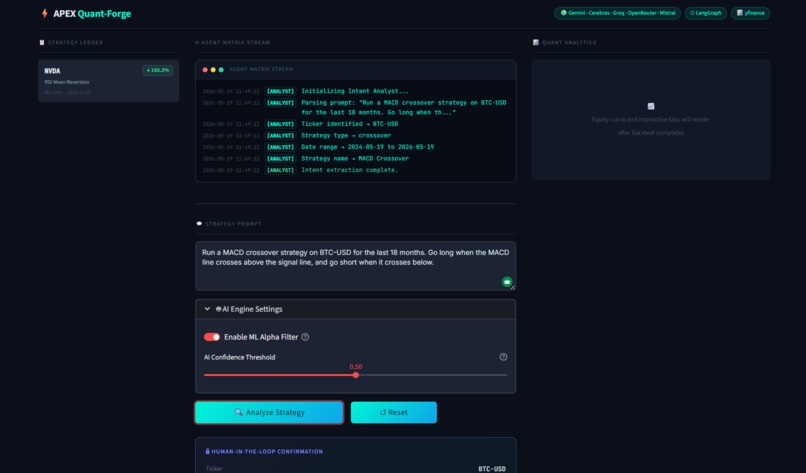  APEX Quant-Forge AI Agent – screenshot 2