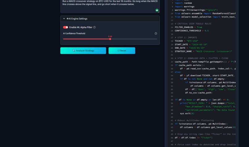  APEX Quant-Forge AI Agent – screenshot 9