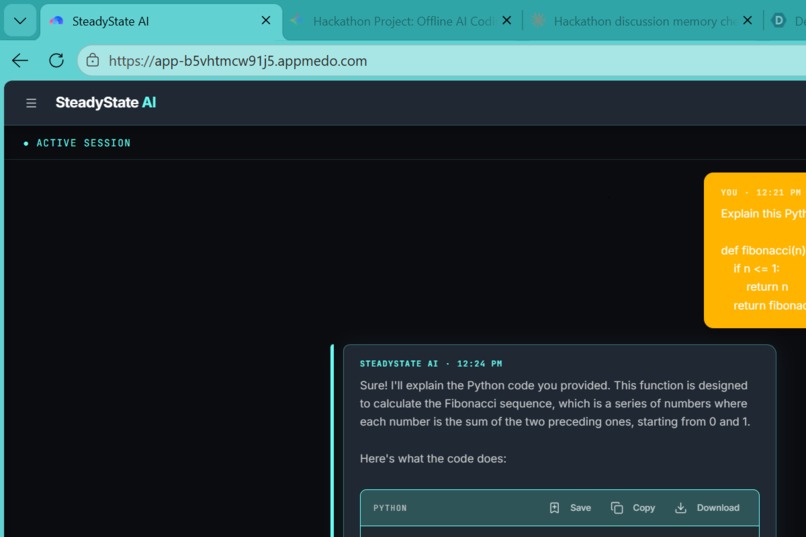 SteadyState AI – screenshot 1