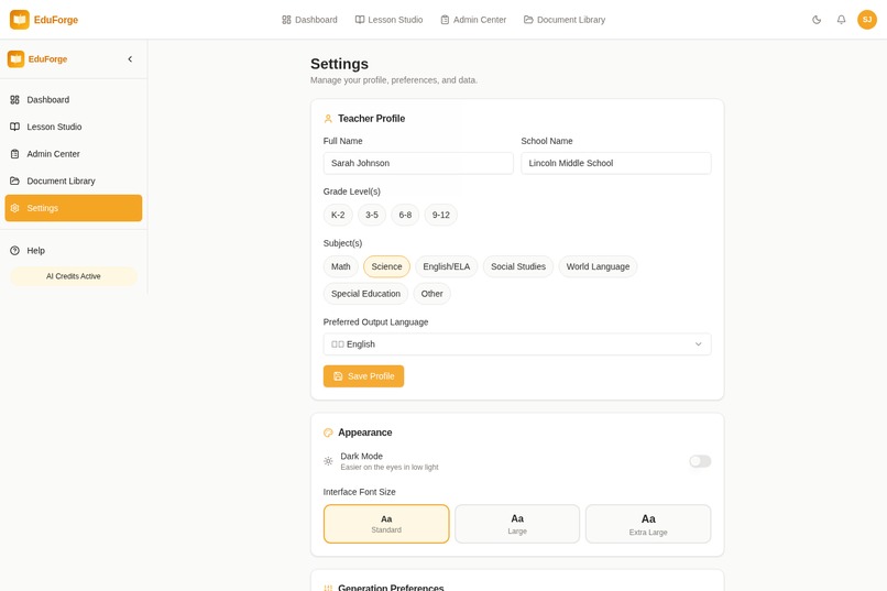 EduForge – screenshot 5