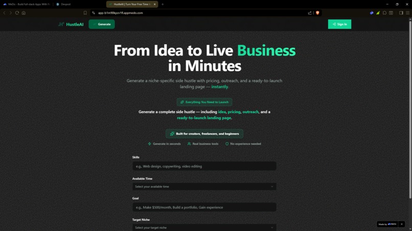 HustleAI – screenshot 1