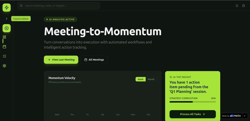 Meeting-to-Momentum – screenshot 3