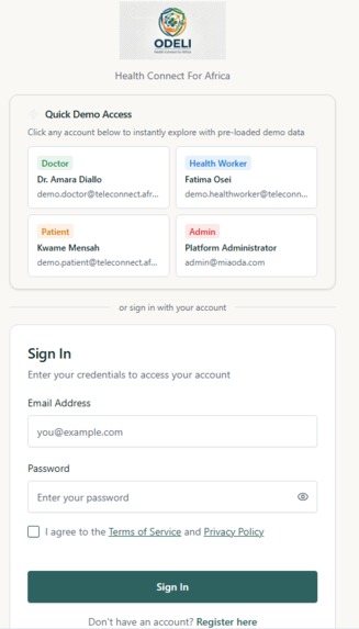 Odeli - Health Connect For Africa – screenshot 2