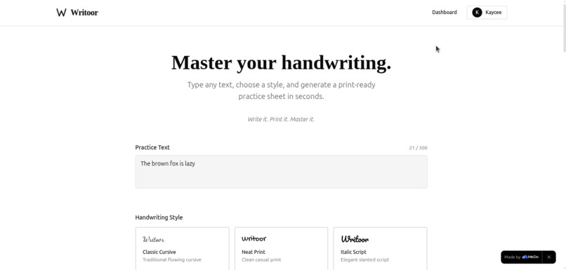Writoor – screenshot 1