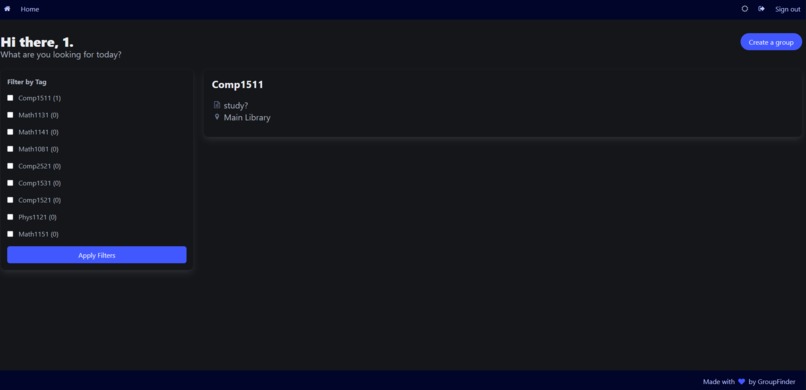 GroupFinder – screenshot 2
