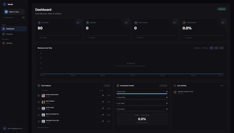 Vendo – screenshot 2