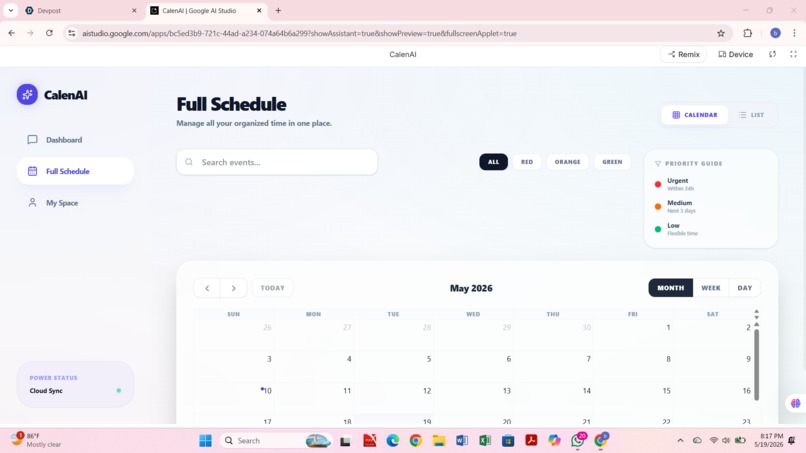 calenAI – screenshot 3