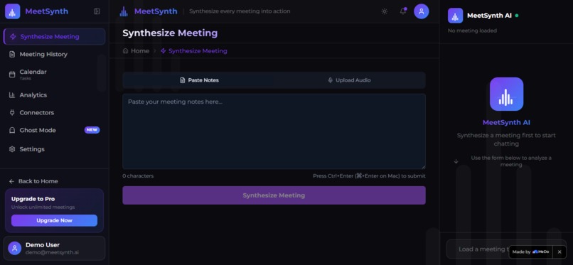 MeetSynth AI – screenshot 3