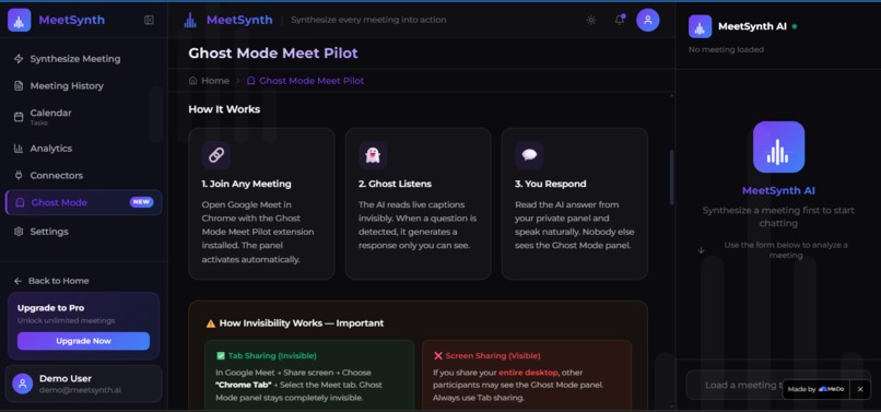 MeetSynth AI – screenshot 4