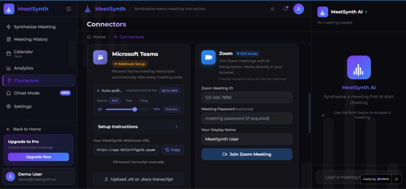 MeetSynth AI – screenshot 5