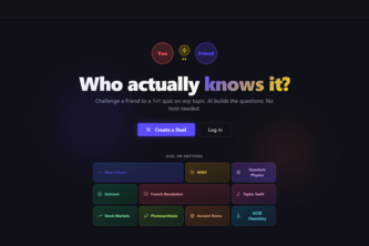 SkillDuel — AI-Powered 1v1 Knowledge Battle Platform
