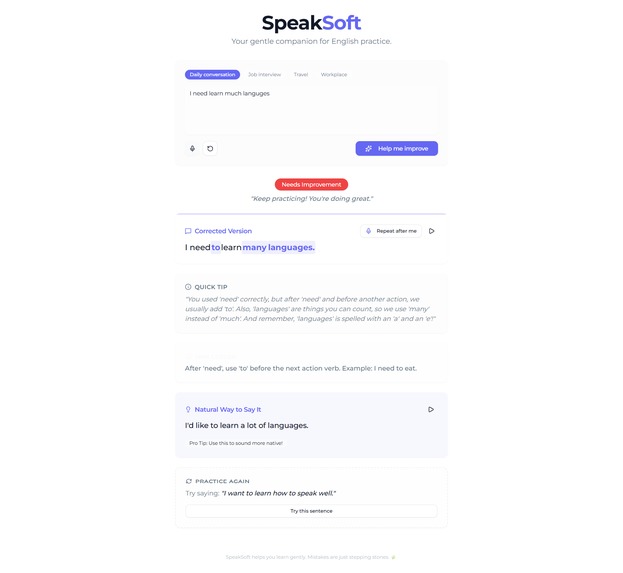 Speak Soft – screenshot 2