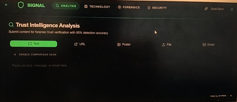 SIGNAL — AI Trust Intelligence Platform – screenshot 2