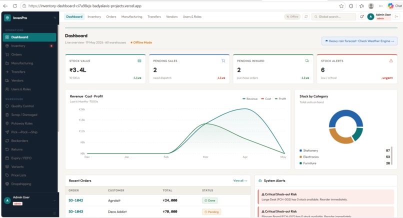InvenPro smart inventory – screenshot 1