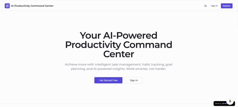AI Productivity Command Center – screenshot 1