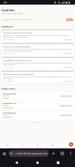 Dara app – screenshot 3