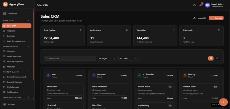 AgencyFlow — Agency Management OS – screenshot 1