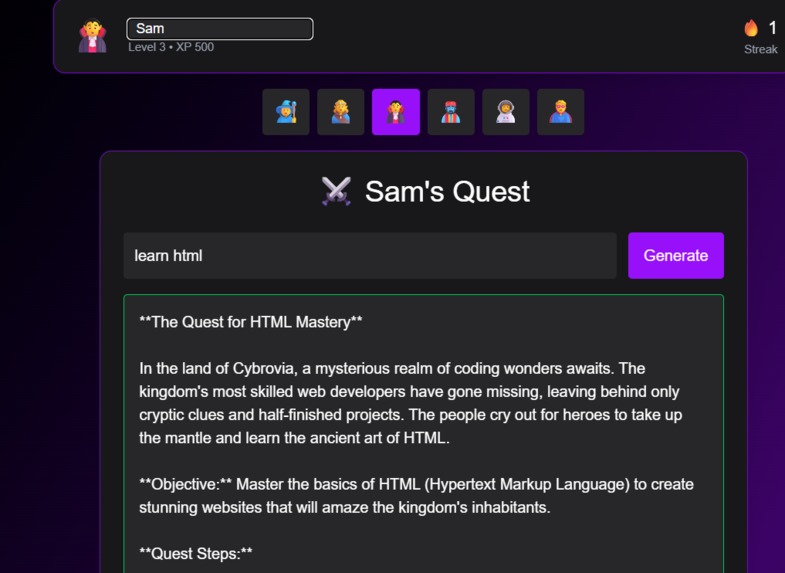 LifeQuest AI ⚔️ – screenshot 4