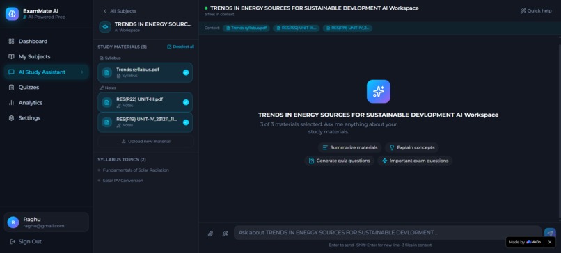 ExamMate AI – screenshot 3