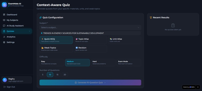 ExamMate AI – screenshot 4