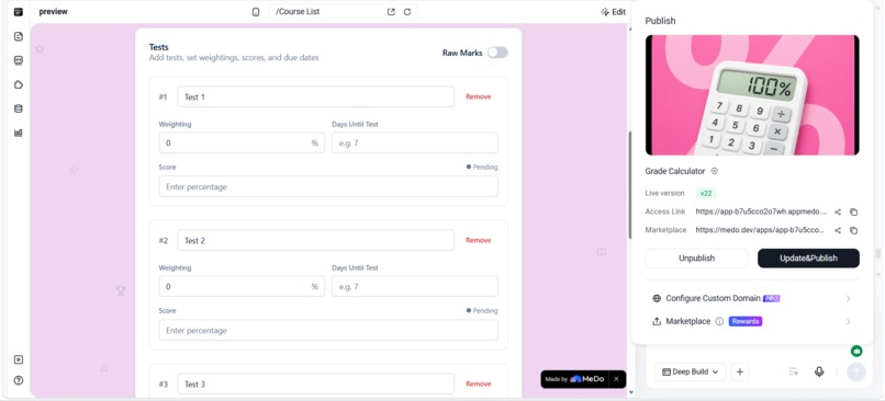 Grade Calculator – screenshot 5