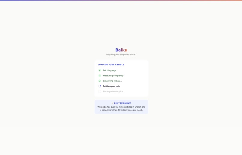 Baiku - Understand anything. Like you're 5. – screenshot 2