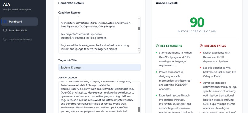 AJA :-Autonomous Job Agent – screenshot 4