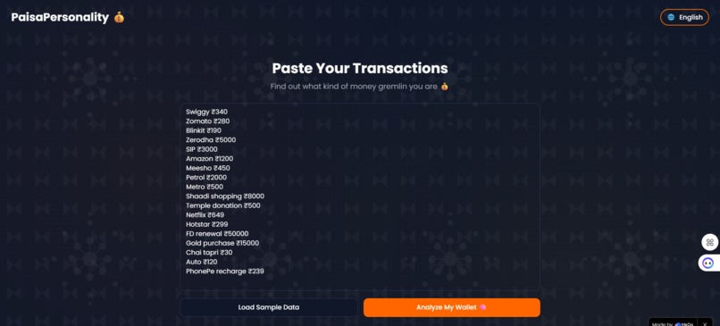 PaisaPersonality – screenshot 2