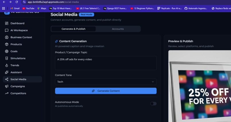 AI COMMERCE OS – screenshot 3