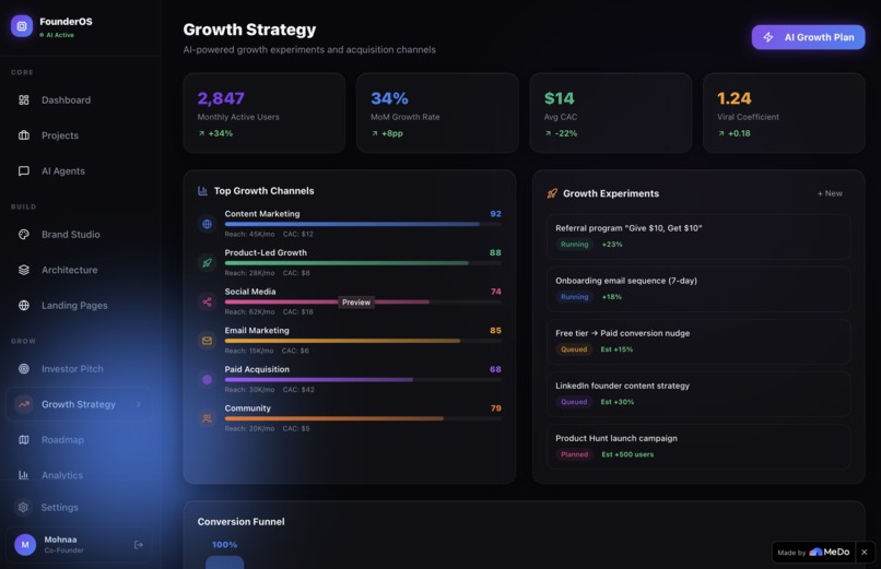 FounderOS – screenshot 4