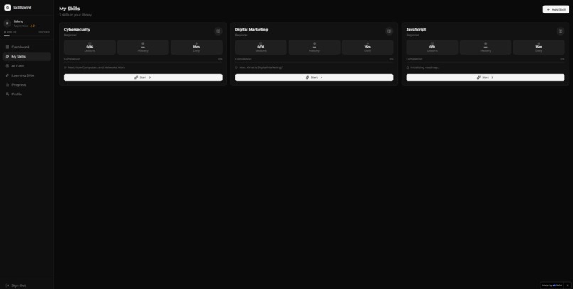 SkillSprint – screenshot 2