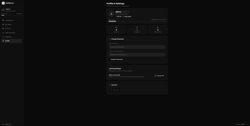 SkillSprint – screenshot 4